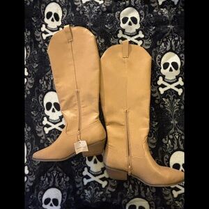 Target Tan Knee High Boots – Size 6.5 – NWT – Memory Foam Insole